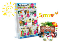 Karl Getränke-Flyer SOMMER ( A4 Hochformat / 4 Seiten)