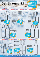 Karl Getränke-Flyer WINTER  (A4 Hochformat  / 4 Seiten)