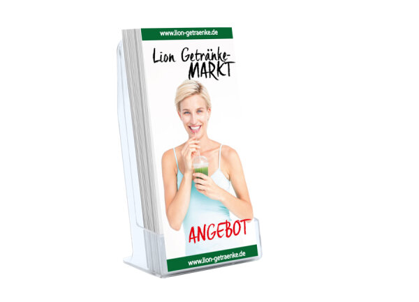 Frank Getränke Flyer Standard ( DIN Lang Falzflyer Hochformat )