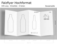 Frank Getränke Flyer Standard ( DIN Lang Falzflyer Hochformat )