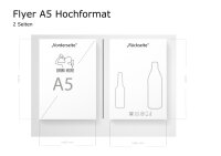 Oskar Getränke Flyer Standard ( A5 Hochformat / 2 Seiten )