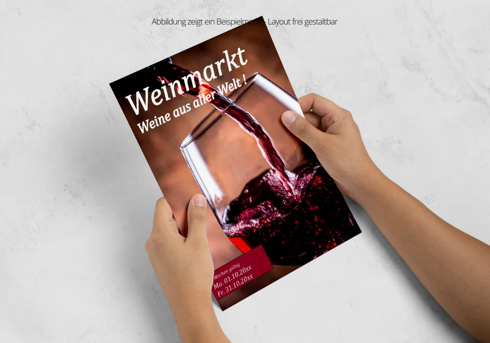 Wein Katalog A4 Hochformat 8 Seiten