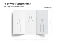 Alexander Standard Getränke Flyer (DIN Lang Falzflyer / 6 Seiten)