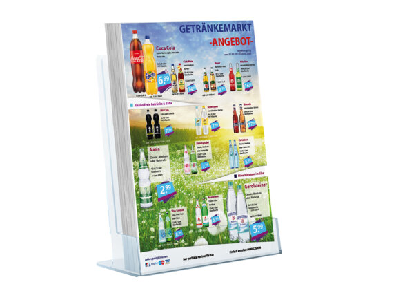 Manuel Getränke Flyer Sommer (A5 Hochformat / 2 Seiten)