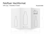 Flyer Freigestaltung Getränke-Flyer (DIN Lang Falzflyer / 6 Seiten)