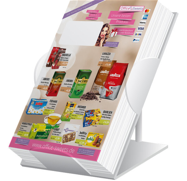 Kaffee-Flyer (A4 Falzflyer / 2 Seiten)