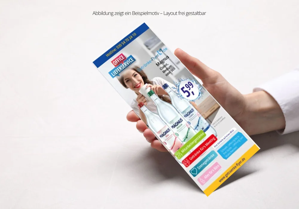 Büro-Flyer DIN Lang Falzflyer 6 Seiten