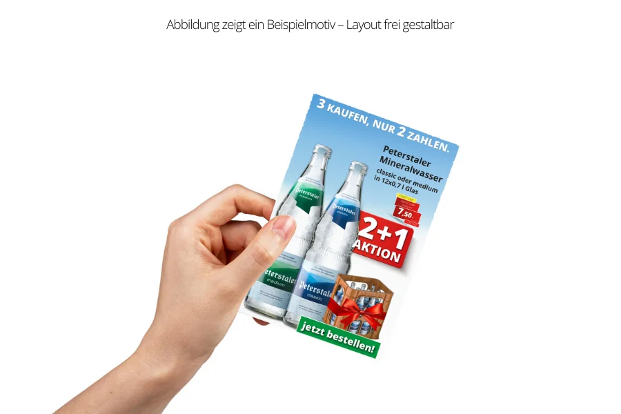 Flyer DIN A6 beidseitig bedruckt 10,5 x 14,8 cm