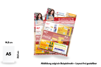 Flyer, DIN A5, beidseitig bedruckt
 (14,8 x 21,0 cm)