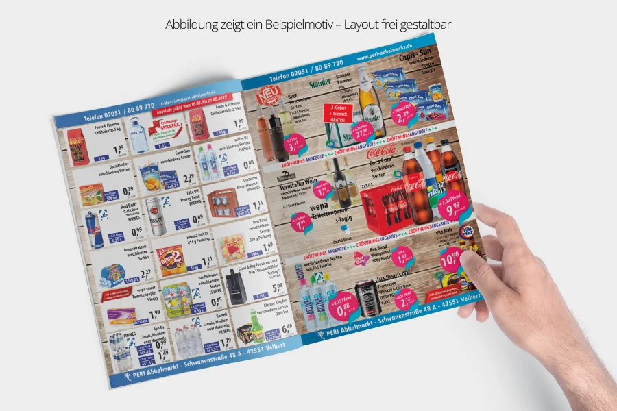 Flyer DIN A3 beidseitig bedruckt großformatig