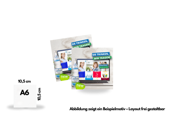 A6-Quadrat (10,5 x 10,5 cm)