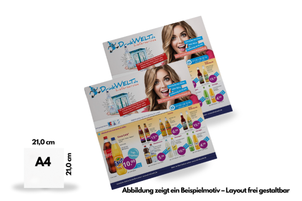 A4-Quadrat (21,0 x 21,0 cm)