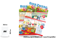 Flyer, DIN A4, einseitig bedruckt
 (21,0  x 29,7 cm)