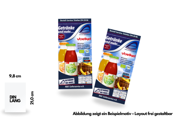 DIN Lang Falzflyer (9,8 x 21,0 cm)