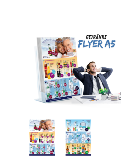 Getränke-Flyer A5 Format