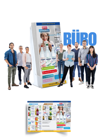 Büro-Flyer DIN Lang Format