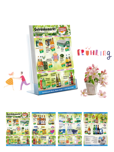 Frühlings-Flyer A4 Format