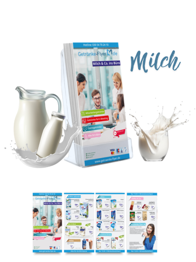 Milch-Flyer DIN Lang Format